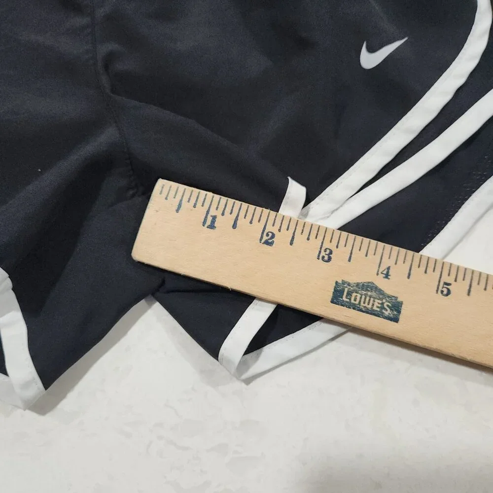 Nike Running Shorts Dri-Fit Brief‎ Lined Black Activewear Womens Small
